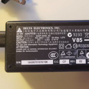 Delta Power adapter 20V - 3.25A for ASUS Laptop